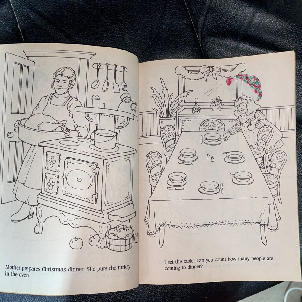 Christmas in Toyland vintage coloring book 1989 - Picture 10 of 14